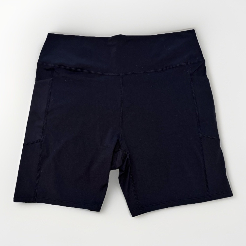 SOFIA Women's Biker Shorts Size XXL -Black-Stash Pockets-Plus‎ Size-Athletic